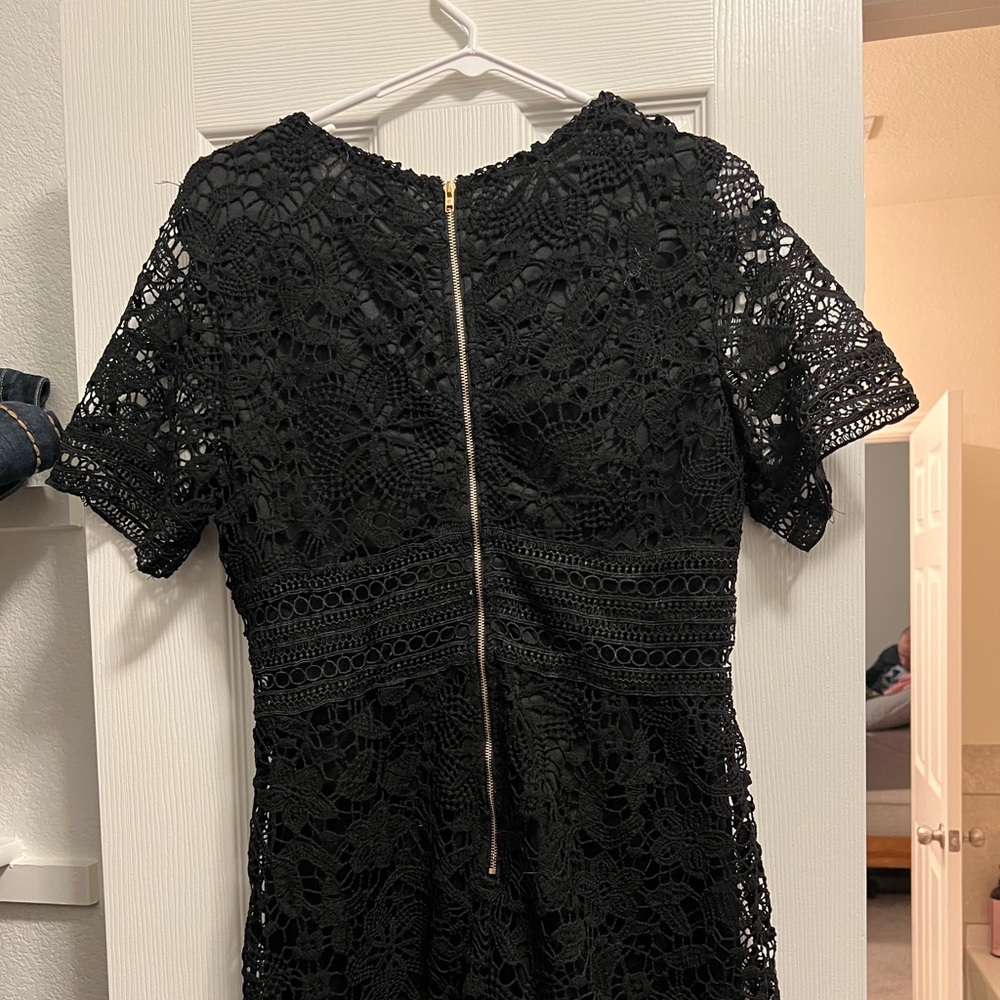 Black lace dress